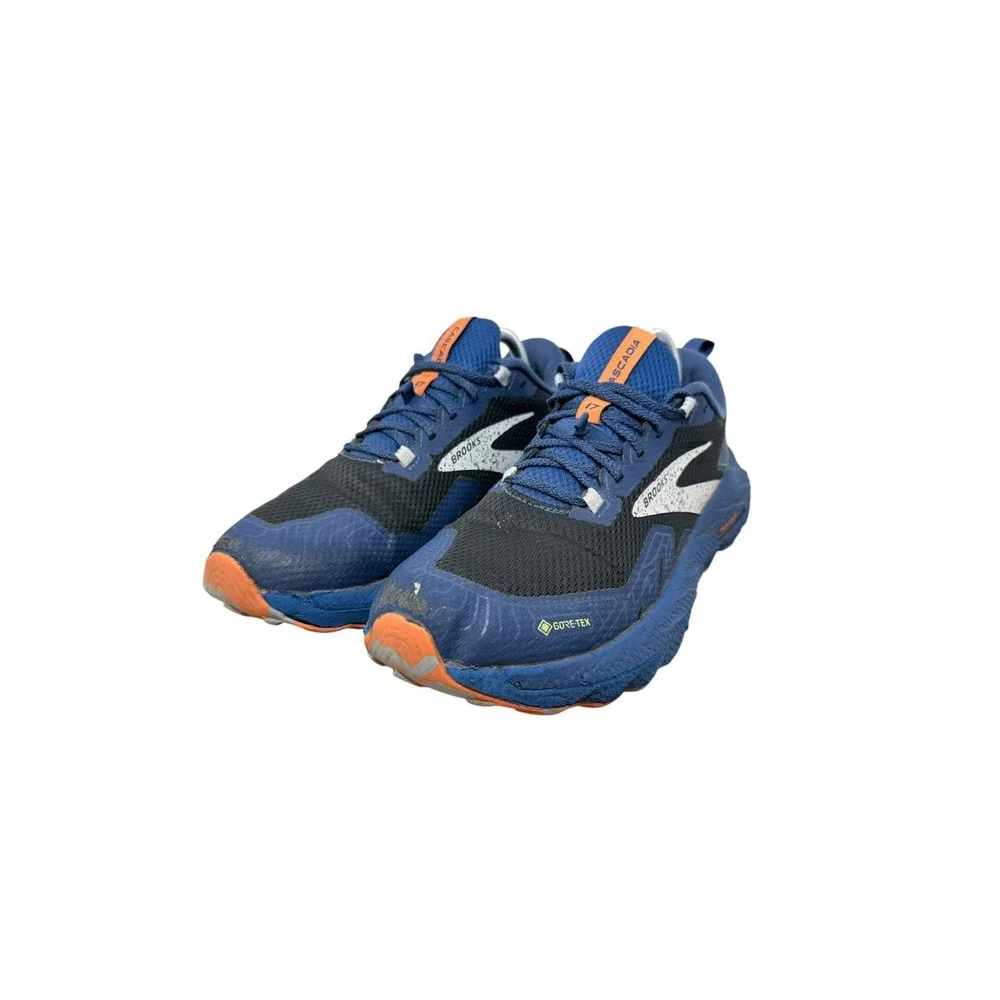 Brooks Cascadia 17 GTX Trail Running Shoes Mens 9 Blue Black Orange 1104021D062